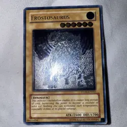 Frostosaurus - STON-EN002 - Ultimate Rare - Unlimited Edition Lightly Yugioh - Image 1