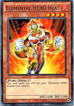 Elemental HERO Heat SDHS-EN005 Yu-Gi-Oh! Light Play Unlimited - Image 1