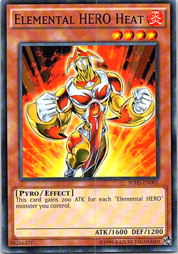 Elemental HERO Heat SDHS-EN005 Yu-Gi-Oh! Light Play Unlimited - Image 2