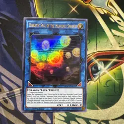 Yugioh! Hieratic Seal of the Heavenly Spheres DUPO-EN027 Ultra Rare 1st Ed NM - Image 1