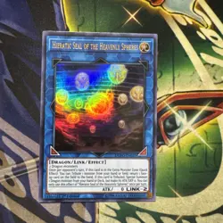 Yugioh! Hieratic Seal of the Heavenly Spheres DUPO-EN027 Ultra Rare 1st Ed NM - Image 3