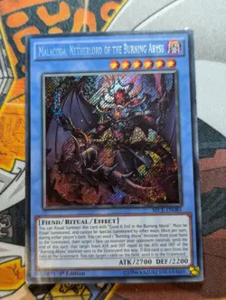 Malacoda, Netherlord of the Burning [SECE-EN085] Secret Rare 1st Ed - VLP/LP - Image 1