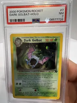 PSA 7 Near Mint Dark Golbat Holo #7/82 Team Rocket 2000 graded Pokémon card - Image 2