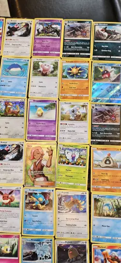 308 Pokemon Card Lot, 2017, Regular, Shiny, Trainers, & Energy Assortment - Image 3