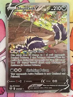 Skunk Tank V 181/195 Alt Art Silver Tempest Pokemon Trading Card - Image 1