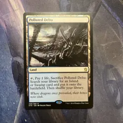 MTG Polluted Delta Khans of Tarkir LP Magic The Gathering - Image 2