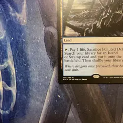 MTG Polluted Delta Khans of Tarkir LP Magic The Gathering - Image 3