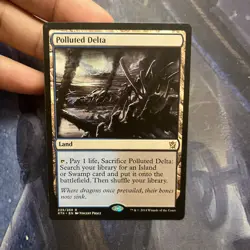 MTG Polluted Delta Khans of Tarkir LP Magic The Gathering - Image 2