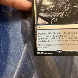MTG Polluted Delta Khans of Tarkir LP Magic The Gathering - Image 3