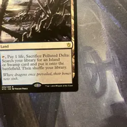 MTG Polluted Delta Khans of Tarkir LP Magic The Gathering - Image 4