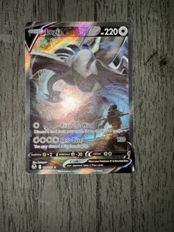 Lugia v Alt Art 186/195 Sword & Shield Silver Tempest NM Pokemon TCG - Image 1