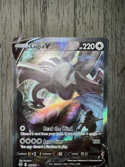 Lugia v Alt Art 186/195 Sword & Shield Silver Tempest NM Pokemon TCG - Image 3