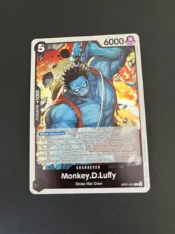 One piece TCG Monkey D Luffy Foil OP07-091 Trading Card TCG - Image 2