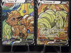 Vulpix & Ninetales CUSTOM Stained Glass Holo Cards -Dissplay Only - Image 7