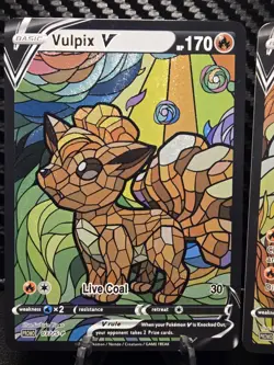 Vulpix & Ninetales CUSTOM Stained Glass Holo Cards -Dissplay Only - Image 8