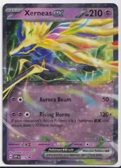 Xerneas ex SVP179 Scarlet & Violet Black Star Promo LP Pokemon Card - Image 3
