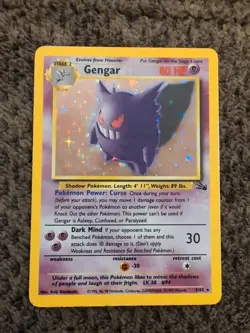 Pokémon Gengar TCG Holo Rare Unlimited Card 5/62 Fossil LP-MP - Image 13