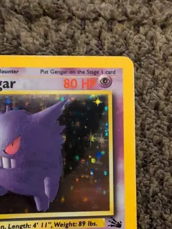 Pokémon Gengar TCG Holo Rare Unlimited Card 5/62 Fossil LP-MP - Image 16