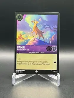 Bambi 57/204 Reign of Jafar [Cold Foil] Disney Lorcana Trading Card Game NM/M - Image 1