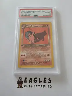 Dark Magcargo 1st Edition PSA 10 GEM MT - 18/105 Neo Destiny Pokemon Card - Image 1