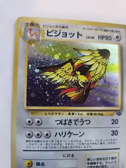 Pidgeot Jungle Holo Japanese Pokemon Card Pocket Monsters WOTC - Image 2