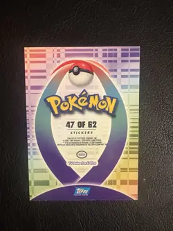 Topps Pokemon Johto Series 1 Sticker Chase Card Granbull 47 of 62 - Image 2