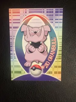 Topps Pokemon Johto Series 1 Sticker Chase Card Granbull 47 of 62 - Image 3