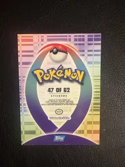 Topps Pokemon Johto Series 1 Sticker Chase Card Granbull 47 of 62 - Image 4