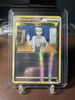 Professor Oak's New Theory Pokemon TCG HeartGold Soulsilver Holo Card #101/123 - Image 1