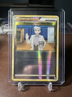 Professor Oak's New Theory Pokemon TCG HeartGold Soulsilver Holo Card #101/123 - Image 3