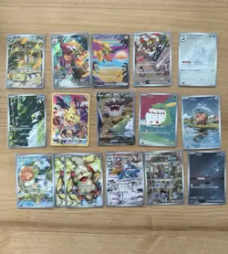 Full Art Illustration Rare Pokémon Random Lot 15+ Cards - Image 1