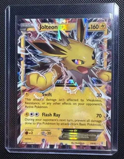 Pokémon TCG Jolteon-EX Holo Rare Card Generations 28/83 LP Condition - Image 1