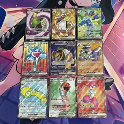 Pokemon TCG | English Scarlet & Violet Full Art SR Ultra Rare X9 Card Bundle - Image 1