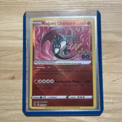 Radiant Charizard 011/078 PokÃ©mon GO Holo Shiny 2022 English PokÃ©mon TCG Card - Image 1