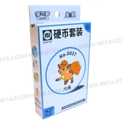 2025 Pokémon TCG 151 Hope Coin Set Vulpix Box 1xHolo card 3 packs Sealed Chinese - Image 5