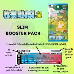 2025 Pokémon TCG 151 Hope Coin Set Vulpix Box 1xHolo card 3 packs Sealed Chinese - Image 9
