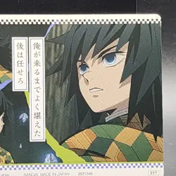 Giyu Tomioka Demon Slayer Card CCG Japanese BANDAI #2531546 #017 0717 - Image 9
