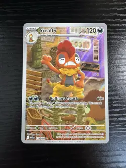 Scrafty 139/086 NM Holo Illustration Rare White Flare English Pokemon Card TCG - Image 1
