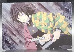 Giyu Tomioka Demon Slayer Card CCG Japanese BANDAI #2531546 #028 0717 - Image 1