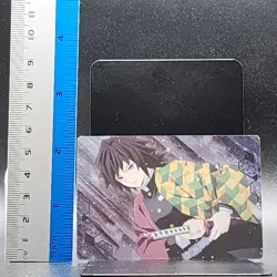 Giyu Tomioka Demon Slayer Card CCG Japanese BANDAI #2531546 #028 0717 - Image 2