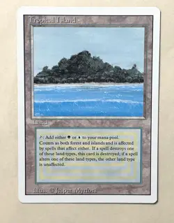 Tropical Island Revised 3rd Edition MTG Near Mint (NM) Dual Land Magic  (2) - Image 1