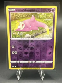 Galarian Slowpoke 054/198 Reverse Holo Common Pokemon Chilling Reign - Image 1