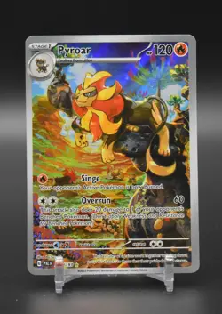 PokÃ©mon TCG Pyroar Illustration Rare Holo Card 200/193 Sv02: Paldea Evolved - Image 1