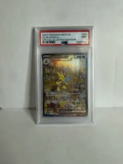 Pokemon TCG Alakazam EX 201/165 Scarlet & Violet 151 Card PSA 9 Mint English - Image 1