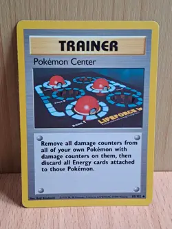 Pokemon Trading Card Game TCG Trainer Pokemon Center Base Set 85/102 Regular - Image 1