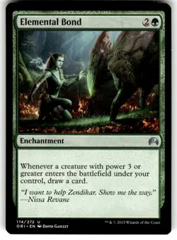 MTG - ELEMENTAL BOND - UNCOMMON - MAGIC ORIGINS - NM - Image 1