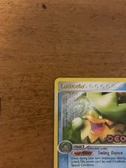 Ludicolo 10/107 - EX Deoxys Stamped Reverse Holo Rare - Pokemon TCG Card - LP - Image 2