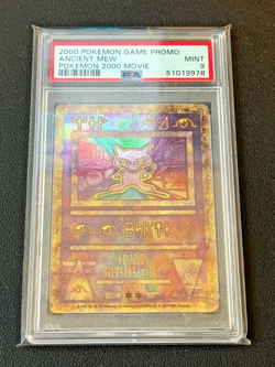 2000 Pokemon Ancient Mew  PSA 9 MINT  Pokémon Movie Game Promo Double Holo Card - Image 3