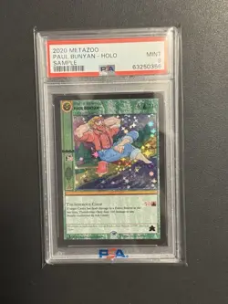 1 Of 100 2020 MetaZoo Games LLC Paul Bunyan Sample Card PSA 9 MINT - Image 1