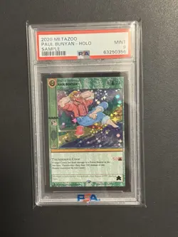 1 Of 100 2020 MetaZoo Games LLC Paul Bunyan Sample Card PSA 9 MINT - Image 3